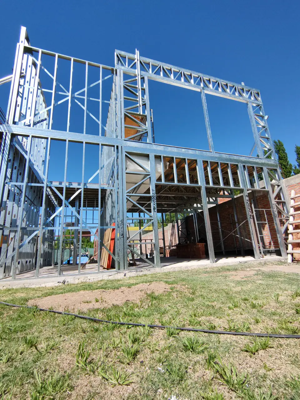 Estructura Steel Frame en obra AD